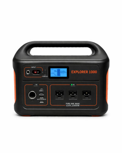 Battery Powered Generator in use