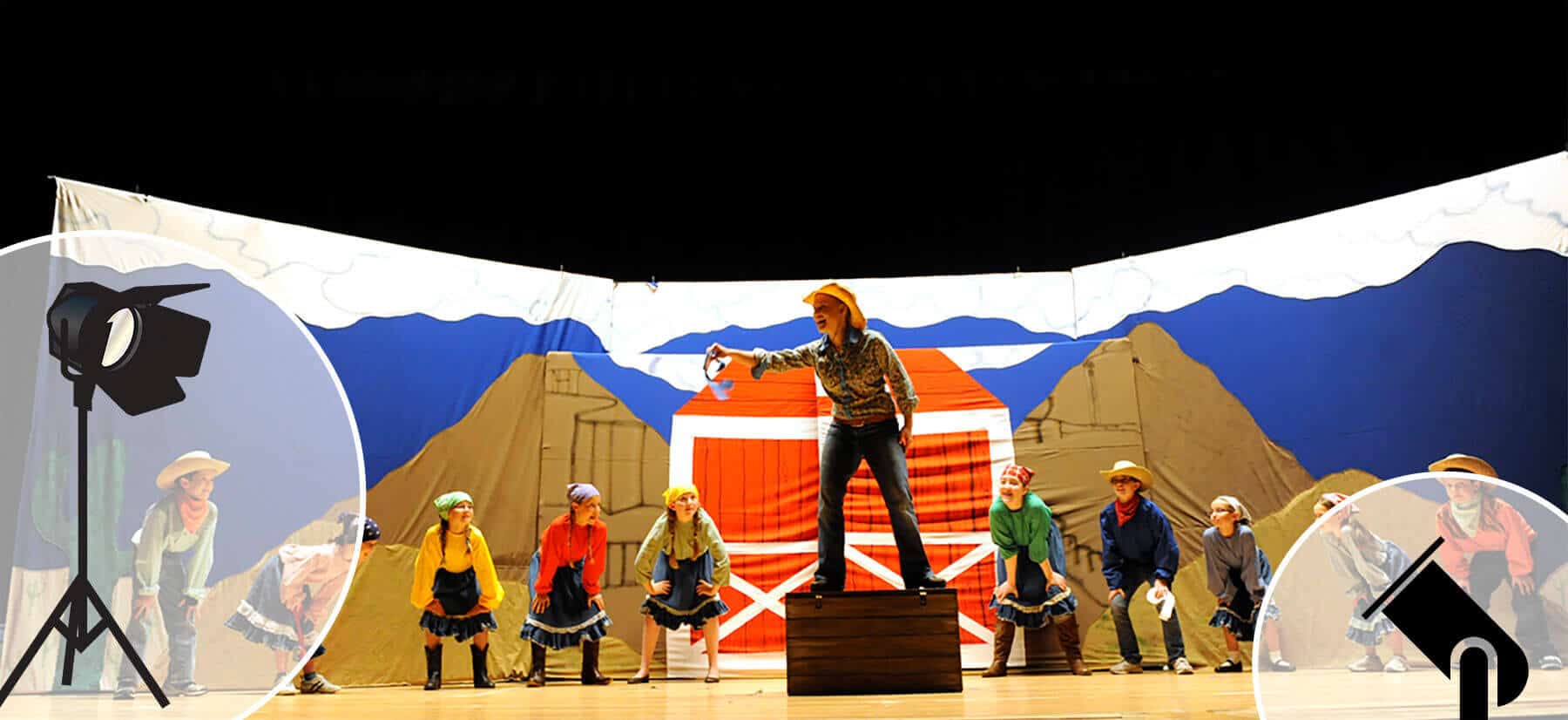 Stage lighting rentals for performances and events