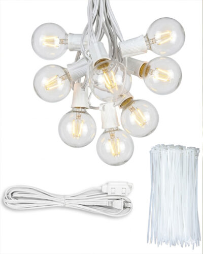 100ft LED Globe Light Package in use