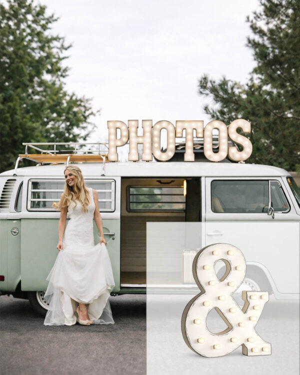 21″ Vintage White Marquee Lights