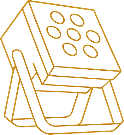 Set up and enjoy your event lighting